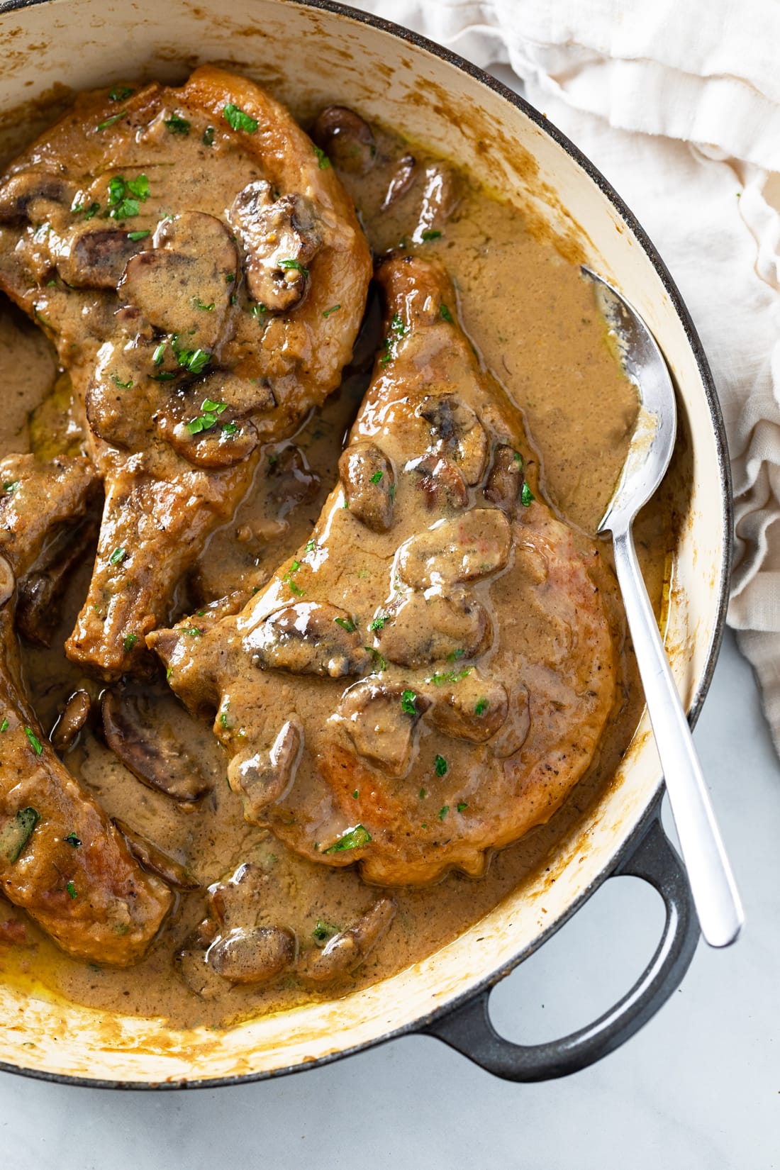 Gourmet Mushroom Pork Chops: Stove Top, Crock Pot, & Budget-Friendly